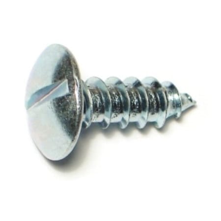 Midwest Fastener Sheet Metal Screw, #14 x 3/4 in, Zinc Plated Steel Round Head Slotted Drive, 10 PK 31426
